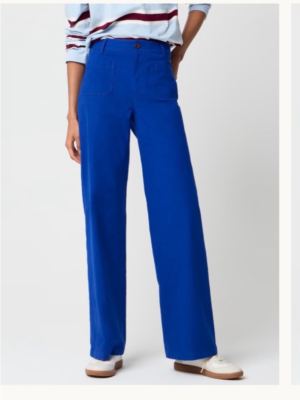 J. Crew Lizzie wide-leg pant Royal Blue Size 27 NWT